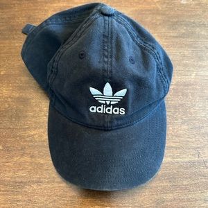 Adidas Originals Relaxed Dad Hat - Black - Adjustable Strapback - EUC